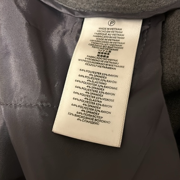 EUC Michael Kors Black Gramercy Fit Trousers size 6 charcoal gray - Picture 6 of 7